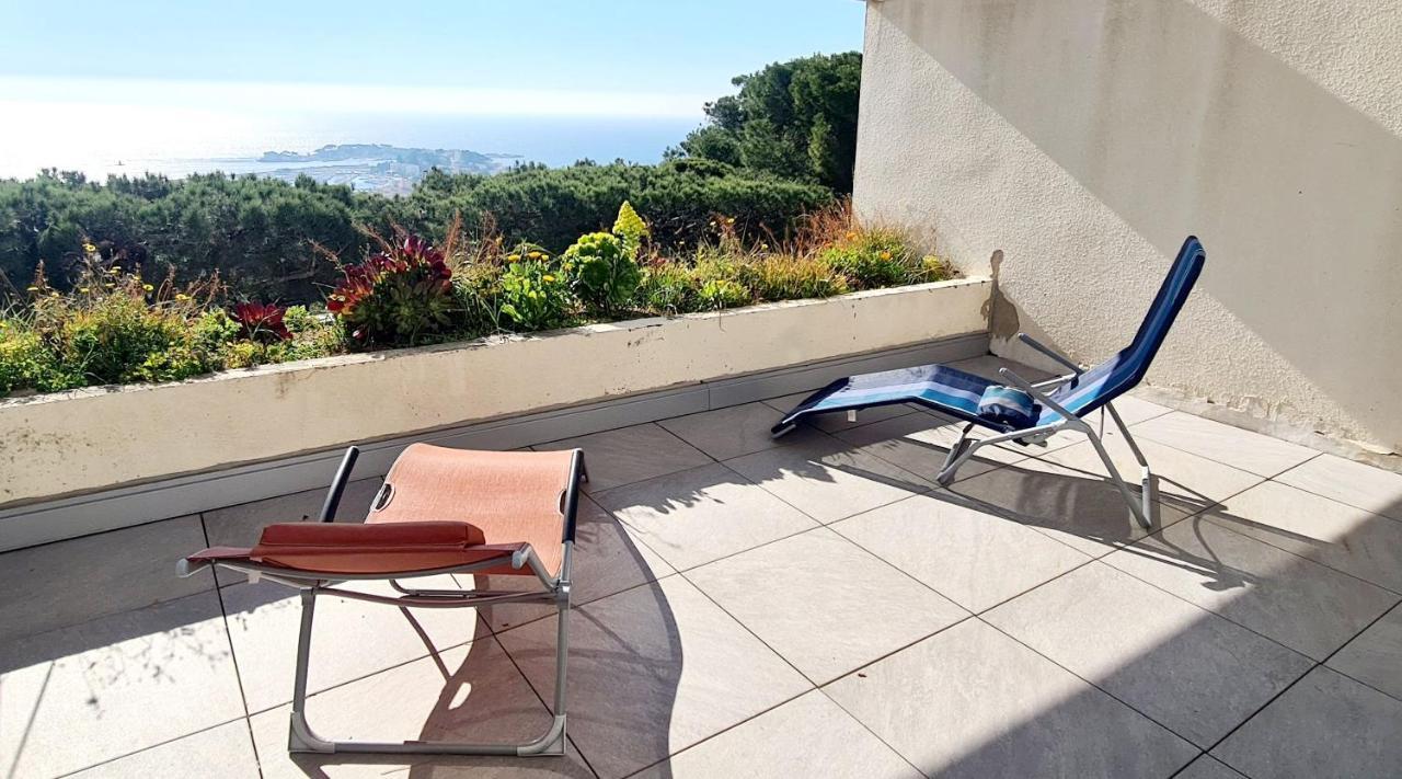 Vue Mer Panoramique Et Piscine Bandol Exterior foto